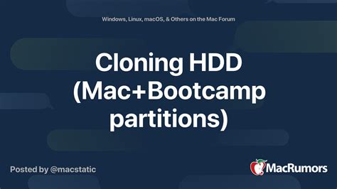 macrumors clone mac bootcamp